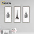 Thin Matt Panoramic Light Grey Pictures Frames With White Mount