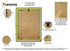 Lime green picture frame back overview with highlights on some of its parts.