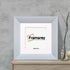 Square Size Limed White Picture Frames With White Mount