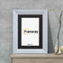 Limed White Picture Frame Poster Frame With Black Mount