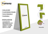 Panoramic Size Lime Green Picture Frames Wall Décor Frame