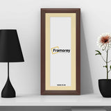 Antique Style Panoramic Mahogany Wall Art Photo Frame With Ivory Mount