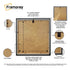 Square Picture Frame Backside View With some details about it's features