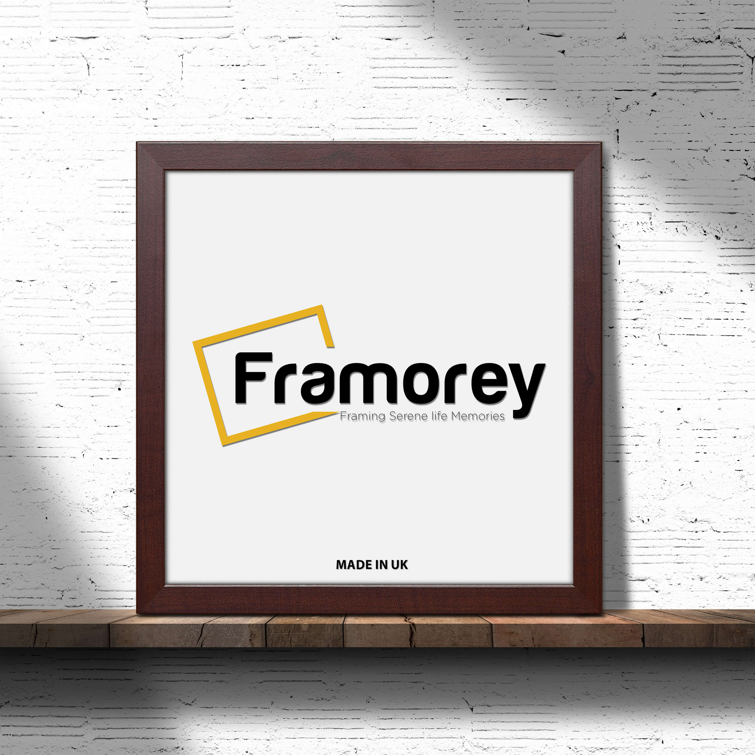 Square Size Mahogany Picture Frame Photo Frames