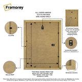 Natural Wood Picture Frame Backside View Highlighting its features