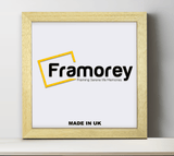 Square Size with Natural Solid Wood Poster Frames
