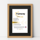 Oak Picture Frame with Black Mount Photo Frame