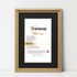 Oak Picture Frame Oslo Style Photo Frames With Black Mount