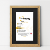 Oak Picture Frame Oslo Style Photo Frames With Black Mount