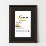 Walnut Picture Frame Oslo Style Photo Frames With Black Mount
