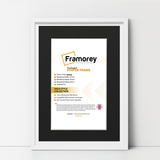 White Picture Frame Oslo Style Photo Frames With Black Mount