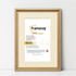 Oak Picture Frame Oslo Style Photo Frames With Ivory Mount