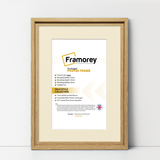 Oak Picture Frame Oslo Style Photo Frames With Ivory Mount