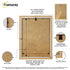 Flat Oak Picture Photo Frame Wall Art Poster Frame With Black Mount