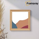 Swept Style Square Size Oak Picture Frame Wall Decor Photo Frame