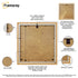 Flat Square Size Oak Picture Photo Frame With Black Mount