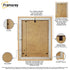 Oak Picture Frames Handmade Wooden Effect Photo Frames With Ivory Mount