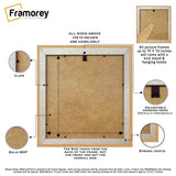 Square Photo Frame Backside View  With Some Details of its features