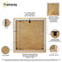 Square Oak Backside View Photo Frame Highlighting its features