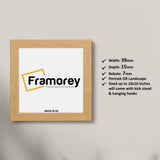 Square Size Oak Picture Frames with some details .