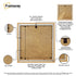 Step Style Square Size Oak Picture Frame With Black Mount