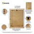Oak With Black Mount Photo Frame Backside View Poster Frame Highlighting it's Features