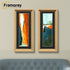 Panorama Style Oak Oslo Picture Frames With Black Mount