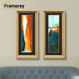 Panorama Style Oak Oslo Picture Frames With Black Mount