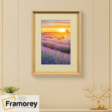Oak Picture Frame Oslo Style Photo Frames With Ivory Mount