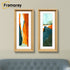 Panorama Style Oak Oslo Picture Frames With White Mount