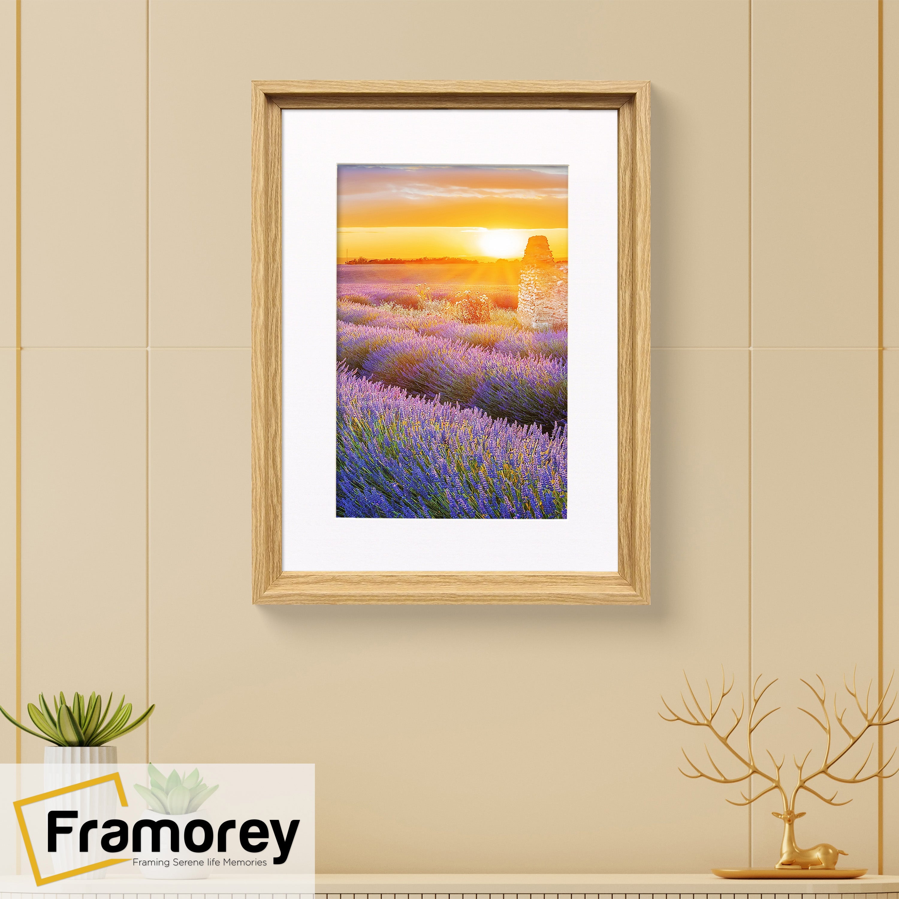 Oak Picture Frame Oslo Style Photo Frames With White Mount