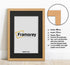 Square Size Oak Photo Frame With Black Mount Picture Frames 24MM - FRAMOREY
