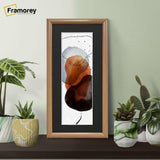 Oak Minimalist Panorama Style Picture Frame Photo Frame With Black Mount