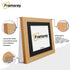 Square Size Oak Picture Frames with Black Mount