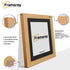 Oak Picture Photo Frames Handmade Wooden Effect Poster Frames With Black Mount