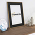 Thin Matt Oak Picture Frames with Black Mount