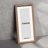 Oak Minimalist Panorama Style Picture Frame Photo Frame With White Mount