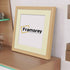 Step Style Square Size Oak Picture Frame With Ivory Mount