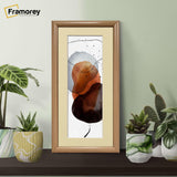 Oak Minimalist Panorama Style Picture Frame Photo Frame With Ivory Mount