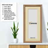 Oak Minimalist Panorama Style Picture Frame Photo Frame With Ivory Mount