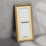 Oak Minimalist Panorama Style Picture Frame Photo Frame With Ivory Mount