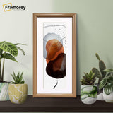 Oak Minimalist Panorama Style Picture Frame Photo Frame With White Mount