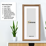 Oak Minimalist Panorama Style Picture Frame Photo Frame With White Mount