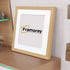 Step Style Square Size Oak Picture Frame With White Mount