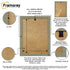  Walnut Photo Frame Backside View Poster Frame Highlighting it's Features