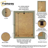  Walnut Photo Frame Backside View Poster Frame Highlighting it's Features