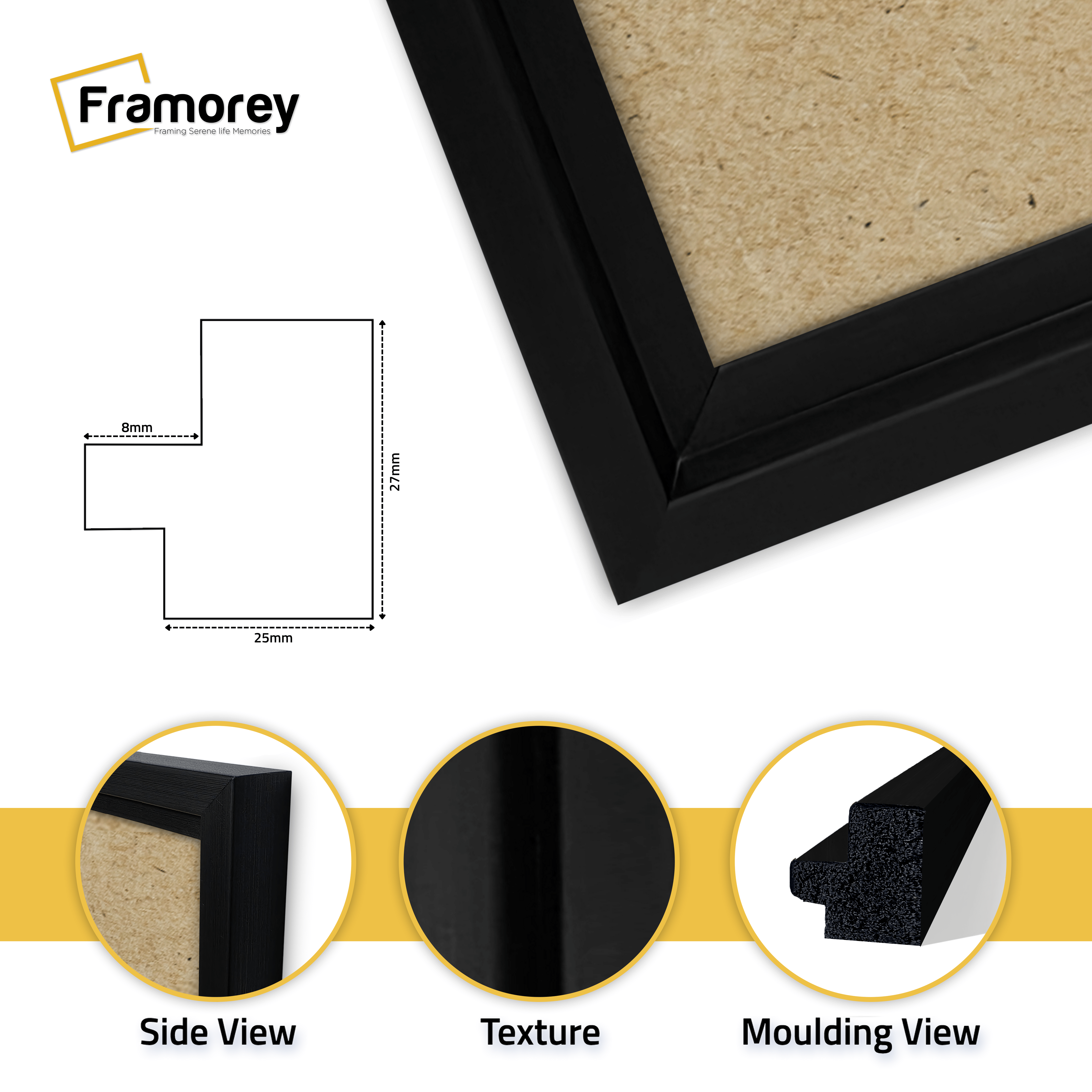 Black Picture Frame Wall Decor Oslo Style Photo Frames Poster Frames