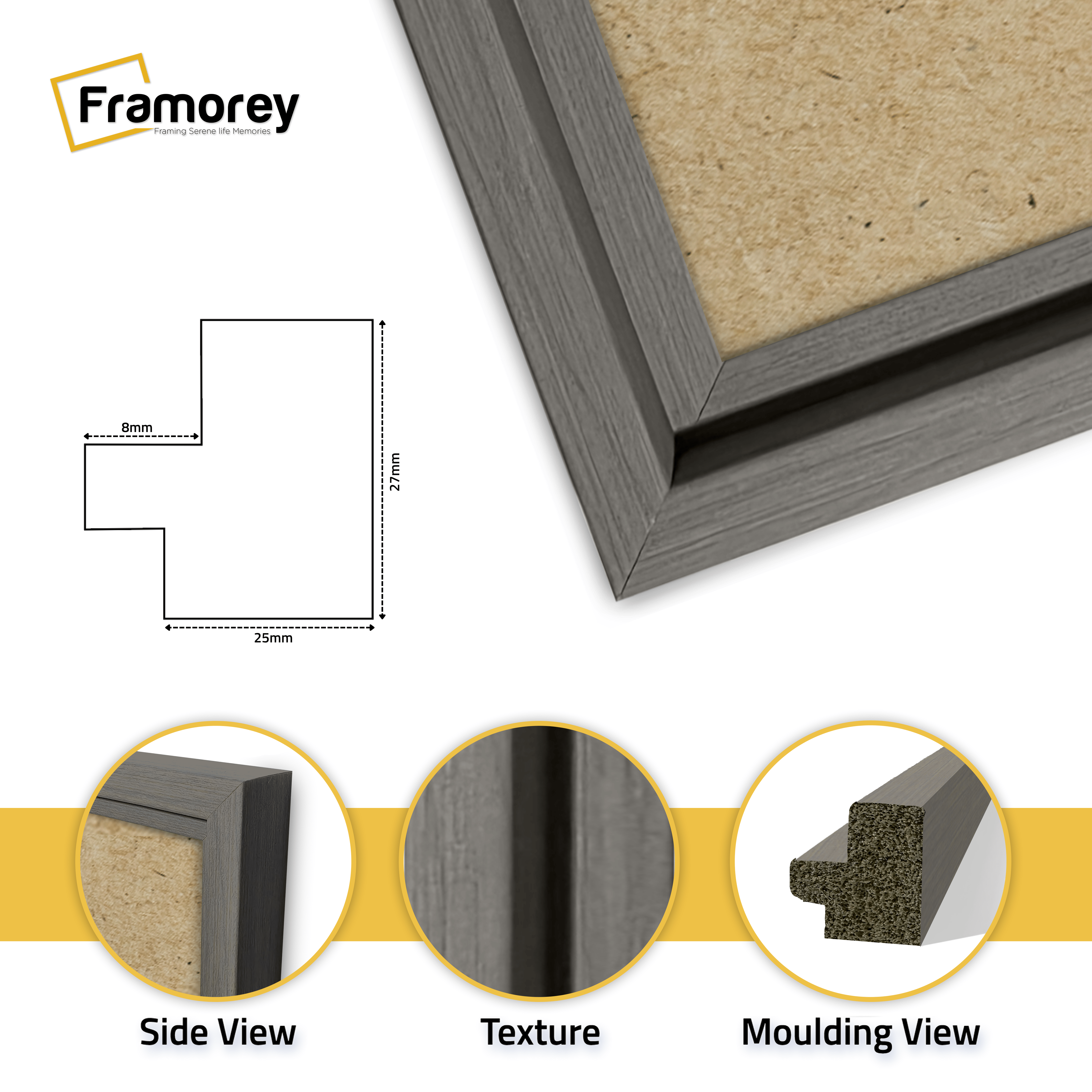 Grey Picture Frame Oslo Style Photo Frames Poster Frames