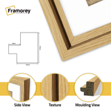 Oak Picture Frame Oslo Style Photo Frames With White Mount