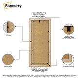 Panorama Picture Frame Backside View Featuring it's parts